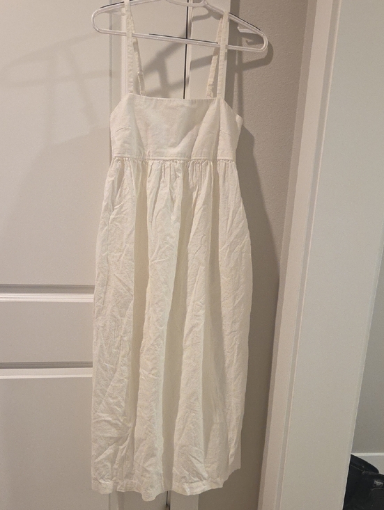 Dresses & Skirts - Uniqlo Cotton Linen Blend Dress With Pockets